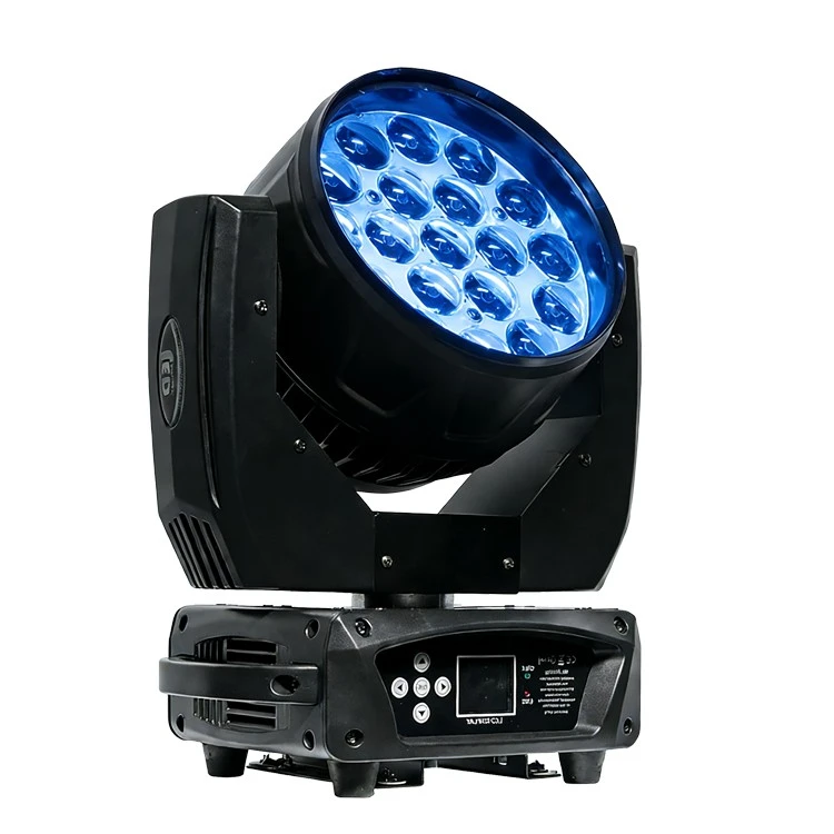 19x15w LED движеща се миеща глава